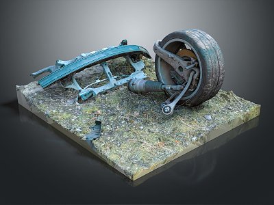 Modern tires, car tires, aircraft wheels, hubs 3d model