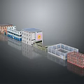 Row of Residential Buildings With Diverse Styles Colorful Facades And Modern Architectural Designs