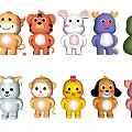 Cute Plush Animal Toys With Various Cartoon Designs And Colorful Styles