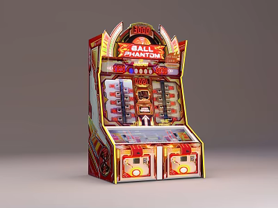 Colorful Coin Operated 5000 Ball Zone Kids Amusement Game Equipment 3d model
