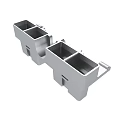 Durable Metal Mechanical Part With Multiple Slots And Structural Design