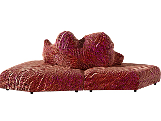 Modern shaped sofa 3d model