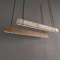 Contemporary Chandelier Featuring Metal Suspension And Wooden Panels For Modern Interiors