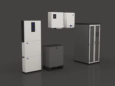 Smart Machines For Industrial Applications With Modular Units And Digital Panels 3d model