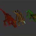 Modern skeleton dinosaur skeleton dinosaur fossil 3d model