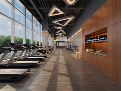 Modern Gym 3d model