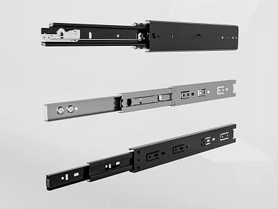 Heavy Duty Hardware Tools Metal Drawer Slides For Smooth Furniture Use 3d model
