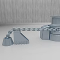 Ship Anchor Chain Winch System Key Marine Hardware For Vessel Operations 3d model