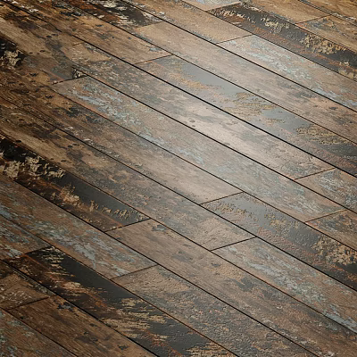 Stone Wood Flooring With Natural Rustic Texture And Modern Vintage Pattern 3d model