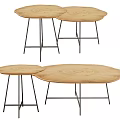 Modern Coffee Table Log Coffee Table 3d model