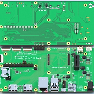 Circuit board electronic components PCB board motherboard technology industrial chip circuit board 3d model