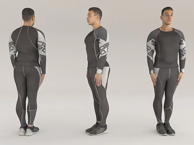 Pedestrian Character Person Adult Foreigner 3d model