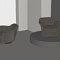 Single sofa 3d model