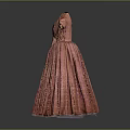 Elegant Pink Pleated Long Sleeve Dress With Checkered Pattern For Daily Lifestyle Use