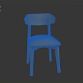 Natural Wooden Chair With Smooth Backrest Comfortable Seat And Sturdy Legs