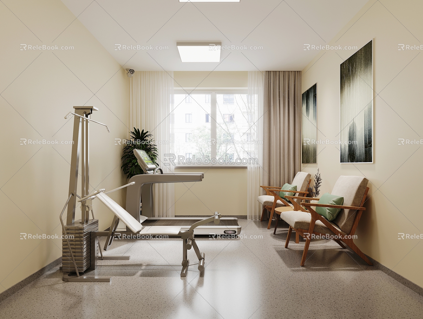 Hospital Nursing Home 3d model