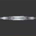Silver Medieval Sword With Long Sharp Blade Decorative Hilt And Purple Handle