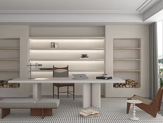 Modern study 3d model