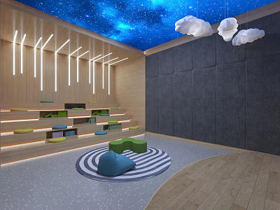 modern video room 3d model