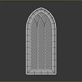Jane Europe window rose window church window rose window color window 3d model