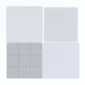 Modern Background Wall Tiles With Textured White And Gray Design Options 3d model