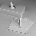 Soft White Facial Tissues In Decorative Box For Everyday Home And Office Use
