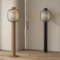 Italian French Middle Ancient Floor Lamp 3d model