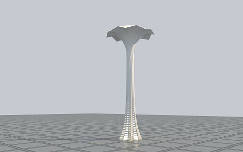 landscape column 3d model