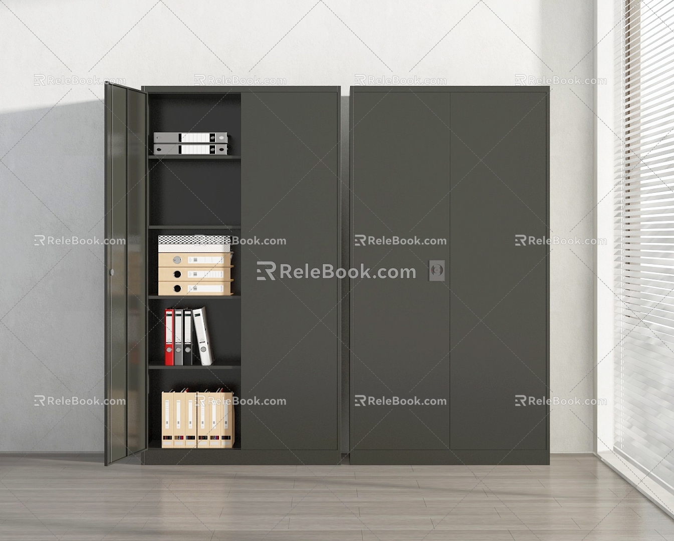 Modern File Cabinet Office Cabinet Locker File 3d model