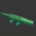 Crocodile Alligator Nile Crocodile carnivore reptile cold-blooded animal reptile 3d model