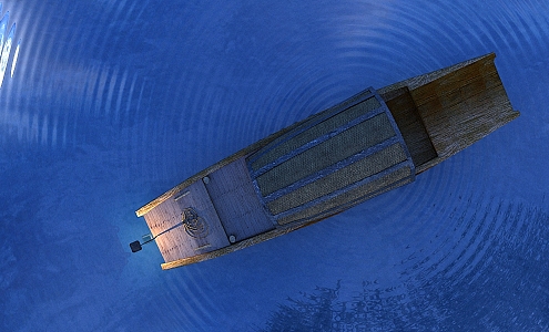 Chinese boat 3d model