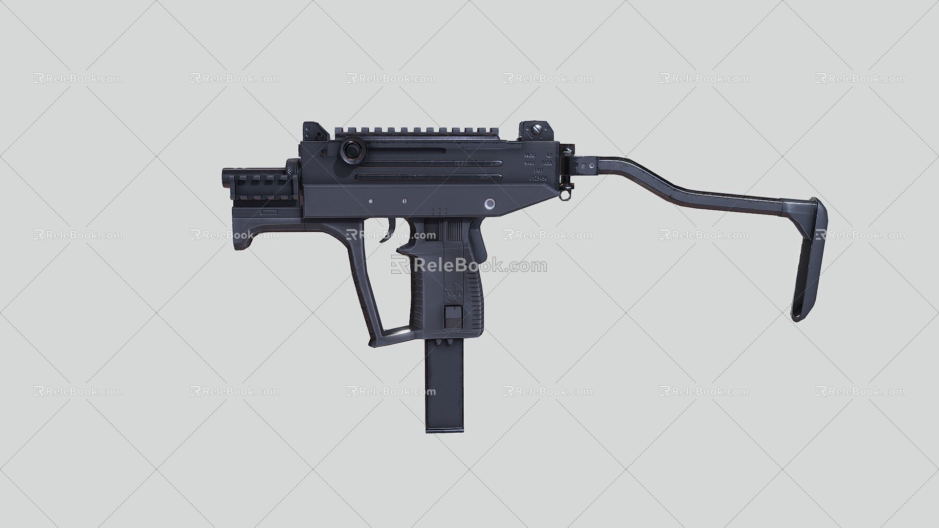 Uzi Pro 9mm submachine gun 3d model