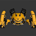 Modern Robot Mech Warrior Machine Battlearm Mechanical Battlearm Machine Warrior 3d model