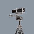 Professional Digital Camera Mounted On Lightweight Tripod For Photography Enthusiasts