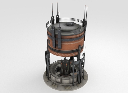 Modern Mining Facilities Sci-Fi Mining Facilities 3d model