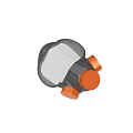 Durable Industrial Mechanical Device With Transparent Cover And Orange Knobs