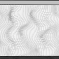Corrugated background wall special-shaped wave background wall sofa background water ripple background wall curve living room background wall 3d model