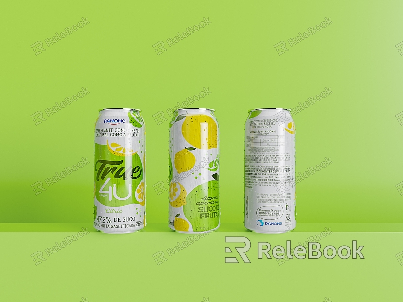 Beverage Juice Cans Wine model