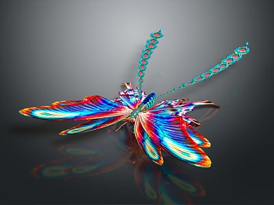 Modern Butterfly Colored Butterfly Tabby Butterfly Leaf Butterfly model