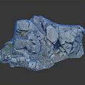 Natural Wood And Stone Rock Structure With Cracks Green Moss And Textured Surface