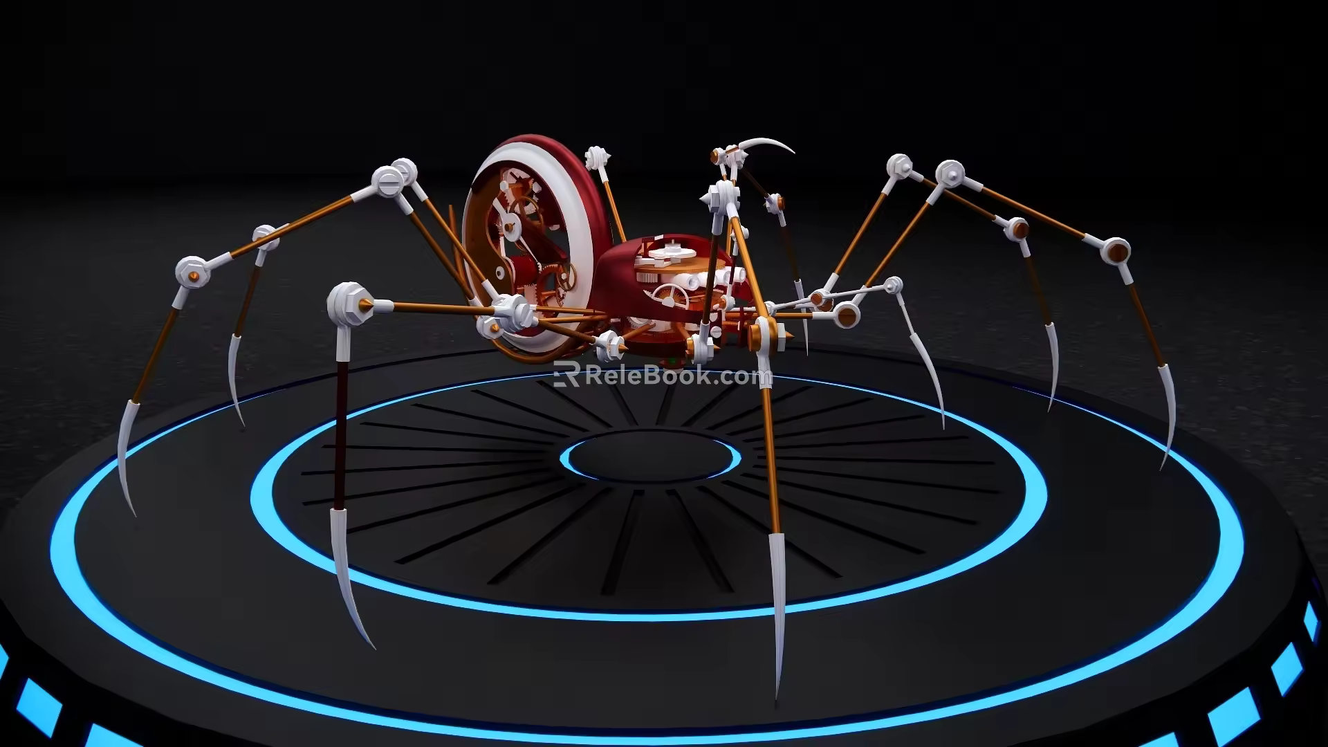Modern mechanical spider bionic robot science and technology sense combat mech doomsday mech robot toy ornaments 3d model