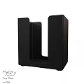 Black U Shaped Washing Tool For Daily Cleaning Supplies Storage