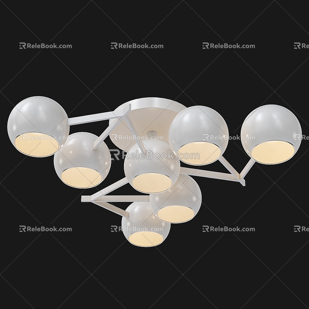 Modern Ceiling Light Galaxy Loft Concept 3d model