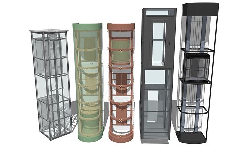 Glass Elevator Modern Elevator 3d model