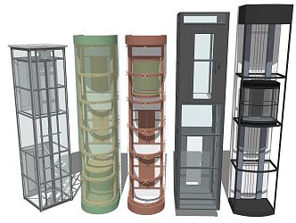 Glass Elevator Modern Elevator 3d model