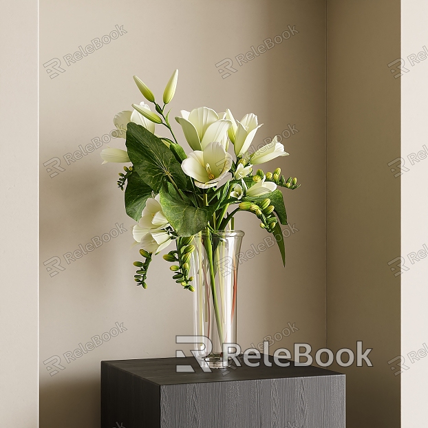 modern vase floral glass vase model