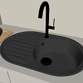 Modern vegetable basin sink faucet embedded sink vegetable sink 3d model