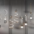 Modern Pendant Lights With Various Designs Including Spiral Spherical And Ring Shapes