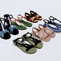 Stylish Women's Sandals with Strappy Flat Designs Various Colors and Comfortable Fit