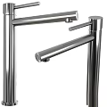 Modern Stainless Steel Faucet With Sleek Design And Polished Chrome Finish